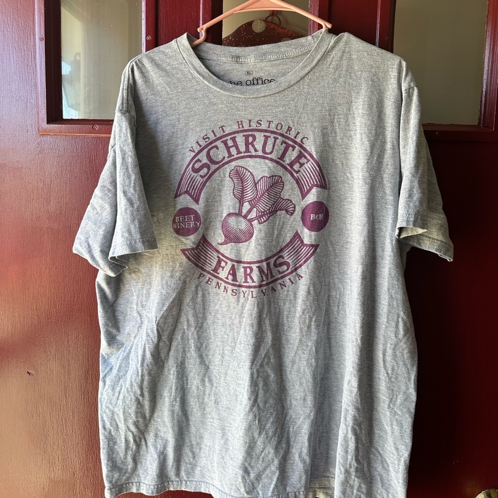 Ripple Junction Gray Schrute Farms Tee—the office